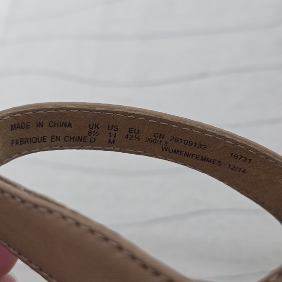 Clarks Womens Artisans Amelia Joyce Navy Floral Platform Wedge Heels Sz 11 NEW - Picture 12 of 12